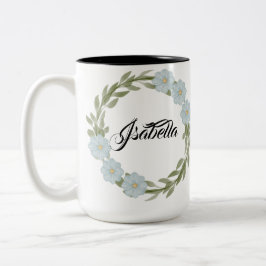 Caneca De Café Em Dois Tons Cottage Garden bouquet Flowers