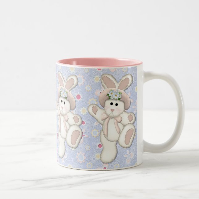 Caneca De Café Em Dois Tons Country Bunny (Direita)