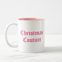 Caneca De Café Em Dois Tons Couto de Natal Rosa