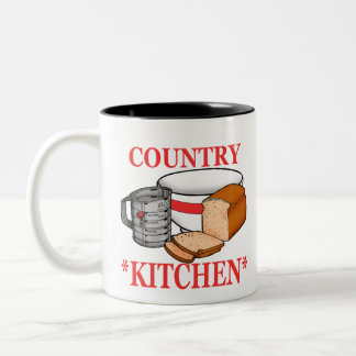 Caneca De Café Em Dois Tons cozinha rural