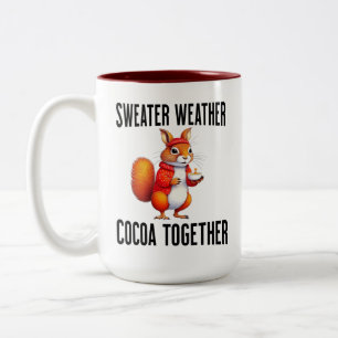 Caneca De Café Em Dois Tons Cozy Ação de Graças Pirrel Café Mug