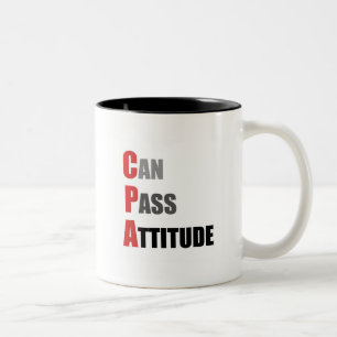 Caneca De Café Em Dois Tons CPA: Pode passar a atitude