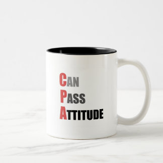 Caneca De Café Em Dois Tons CPA: Pode passar a atitude