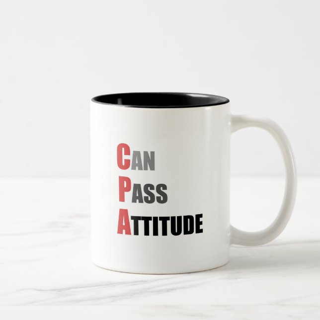 Caneca De Café Em Dois Tons CPA: Pode passar a atitude (Direita)