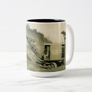 CANECA DE CAFÉ EM DOIS TONS CRANE SHOVEL MUG PRECOCE DE ENGENHARIA DO NORTE