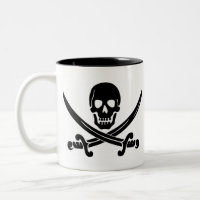 Crânio do pirata & espadas cruzadas