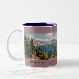 Caneca De Café Em Dois Tons Crater Lake Oregon Café Mug