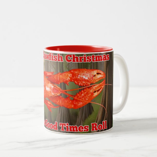 Caneca De Café Em Dois Tons Crawfish Mug (Frente Esquerda)