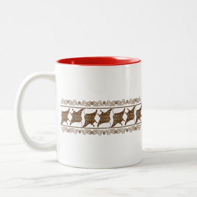 Caneca De Café Em Dois Tons Crazy-MANTA-RAY (Esquerda)