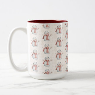 Caneca De Café Em Dois Tons Creamy Snowman