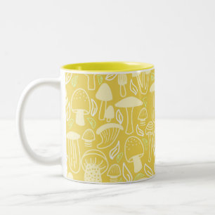 Caneca De Café Em Dois Tons Creme de mostarda