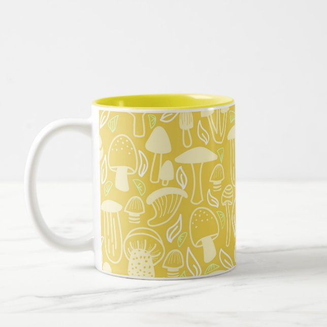 Caneca De Café Em Dois Tons Creme de mostarda (Esquerda)