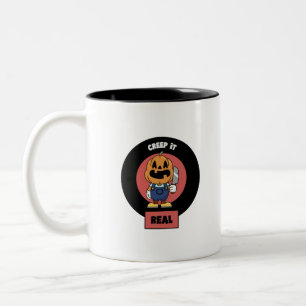 Caneca De Café Em Dois Tons Creme de verdade