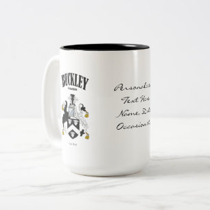 Caneca De Café Em Dois Tons Crest, Tradução e Significado da Família Buckle