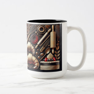Caneca De Café Em Dois Tons Criador e artista do bolo