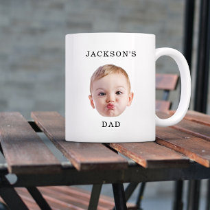 Caneca De Café Em Dois Tons Criança do Bebê Personalizada Moderna Vovô