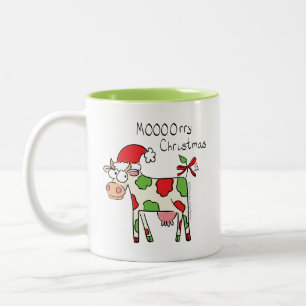 Caneca De Café Em Dois Tons Crianças de Cartografia Engraçadas na Vaca de Na