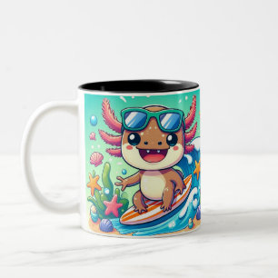 Caneca De Café Em Dois Tons Crianças do Axolotl MUG
