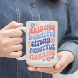 Caneca De Café Em Dois Tons Crianças Fortes E Poderosas Mãe Mug
