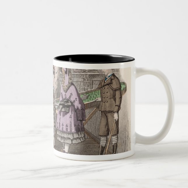 Caneca De Café Em Dois Tons Crianças no jogo (Direita)