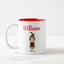 Crianças Personalizadas e Bonitas Natal Branco