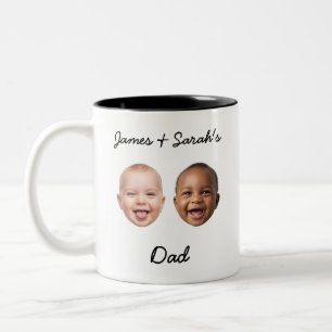Caneca De Café Em Dois Tons Crianças Personalizadas Faces e Nomes Ofertas de P