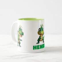 Crianças Personalizadas, Porco Verde Dinossauro Di
