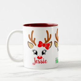 Caneca De Café Em Dois Tons Crianças personalizam cacau quente