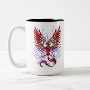 Caneca De Café Em Dois Tons Criatura Criptide Thunderbird
