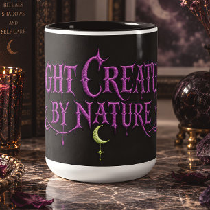 Caneca De Café Em Dois Tons Criatura Noturna por Natureza Gótica