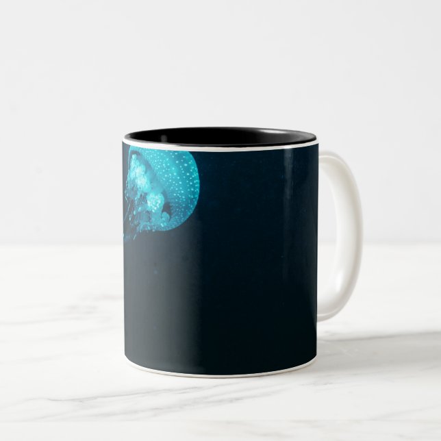 Caneca De Café Em Dois Tons Criaturas do Mar (Frente Esquerda)