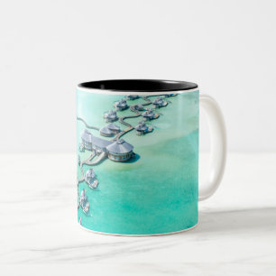 Caneca De Café Em Dois Tons Criaturas do Mar