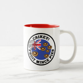 Caneca De Café Em Dois Tons Crickey! - (Stellar) Fruta Mince Pies