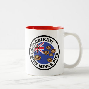 Caneca De Café Em Dois Tons Crickey! - (Stellar) Fruta Mince Pies