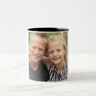 Caneca De Café Em Dois Tons Crie A Sua Própria Foto, Caneca De Dois Toneladas