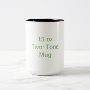 Caneca De Café Em Dois Tons Crie o seu próprio de 15 oz,