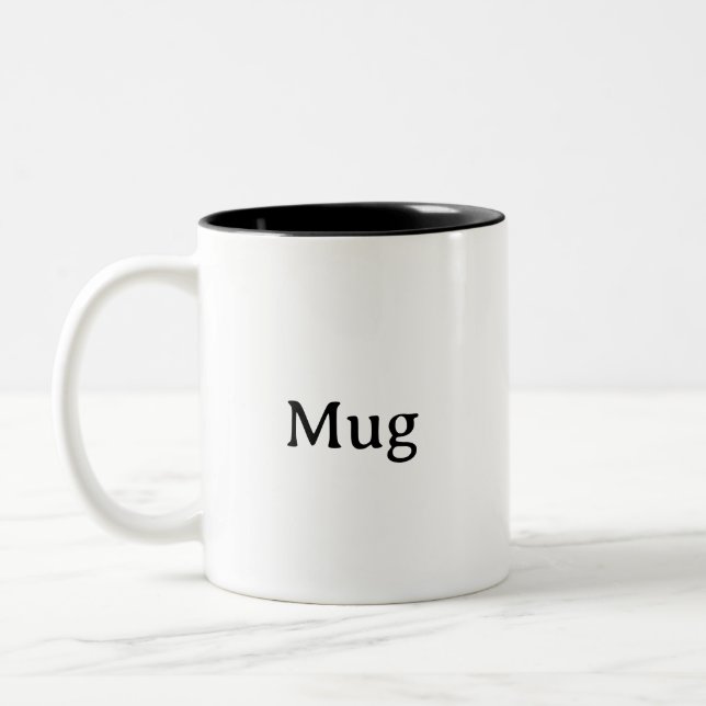 Caneca De Café Em Dois Tons Crie o seu próprio de 325 ml  (Esquerda)