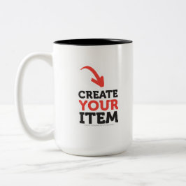Caneca De Café Em Dois Tons CRIE-O-VOCÊ-MESMO DIY Personalizado envie seu desi