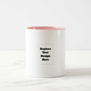 Caneca De Café Em Dois Tons Crie seu próprio branco