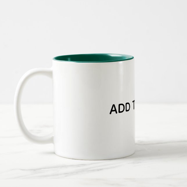 Caneca De Café Em Dois Tons Crie seu próprio branco  (Esquerda)