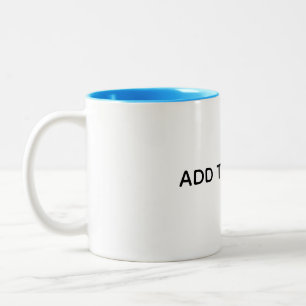 Caneca De Café Em Dois Tons Crie seu próprio branco 