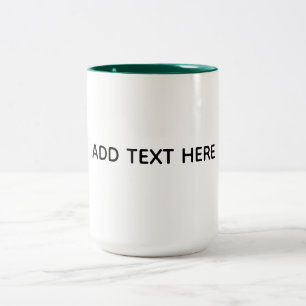 Caneca De Café Em Dois Tons Crie seu próprio branco
