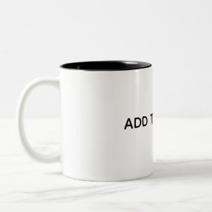Caneca De Café Em Dois Tons Crie seu próprio branco