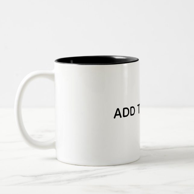 Caneca De Café Em Dois Tons Crie seu próprio branco  (Esquerda)