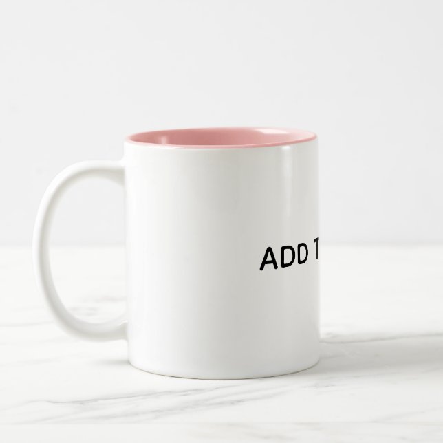 Caneca De Café Em Dois Tons Crie seu próprio branco  (Esquerda)