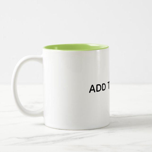 Caneca De Café Em Dois Tons Crie seu próprio branco  (Esquerda)