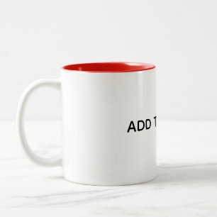 Caneca De Café Em Dois Tons Crie seu próprio branco