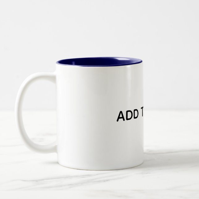 Caneca De Café Em Dois Tons Crie seu próprio branco  (Esquerda)