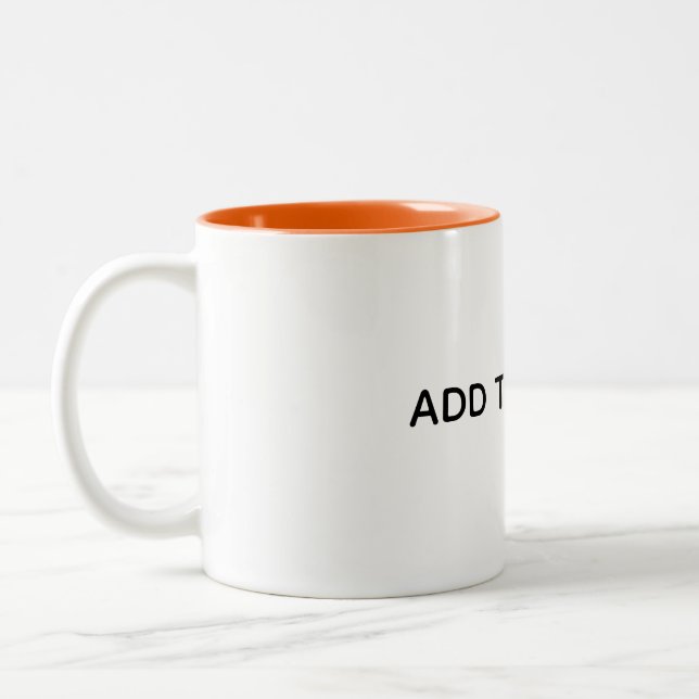 Caneca De Café Em Dois Tons Crie seu próprio branco  (Esquerda)