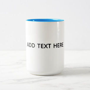 Caneca De Café Em Dois Tons Crie seu próprio branco